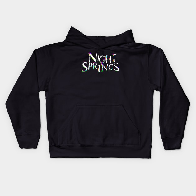 Night Springs Glitchy Kids Hoodie by BethSOS